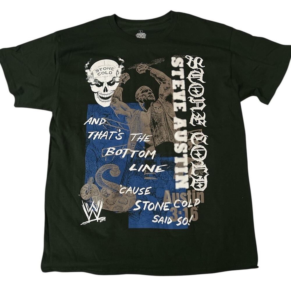 WWE Stone Cold Steve Austin 3:16 T-Shirt Size Large Gray‎